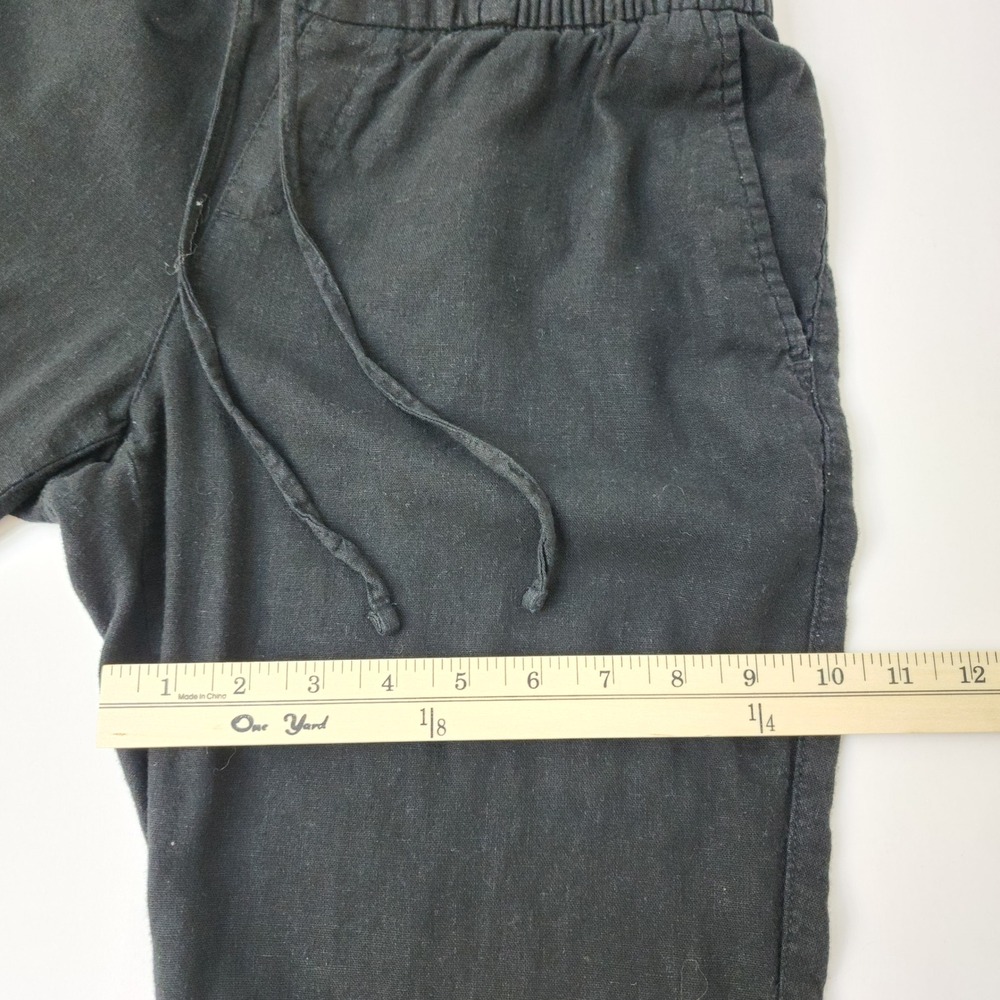 Lands End Linen Blend Pants Bundle 3 Pairs Black Lavender Tan Womens Size Medium - Picture 5 of 8